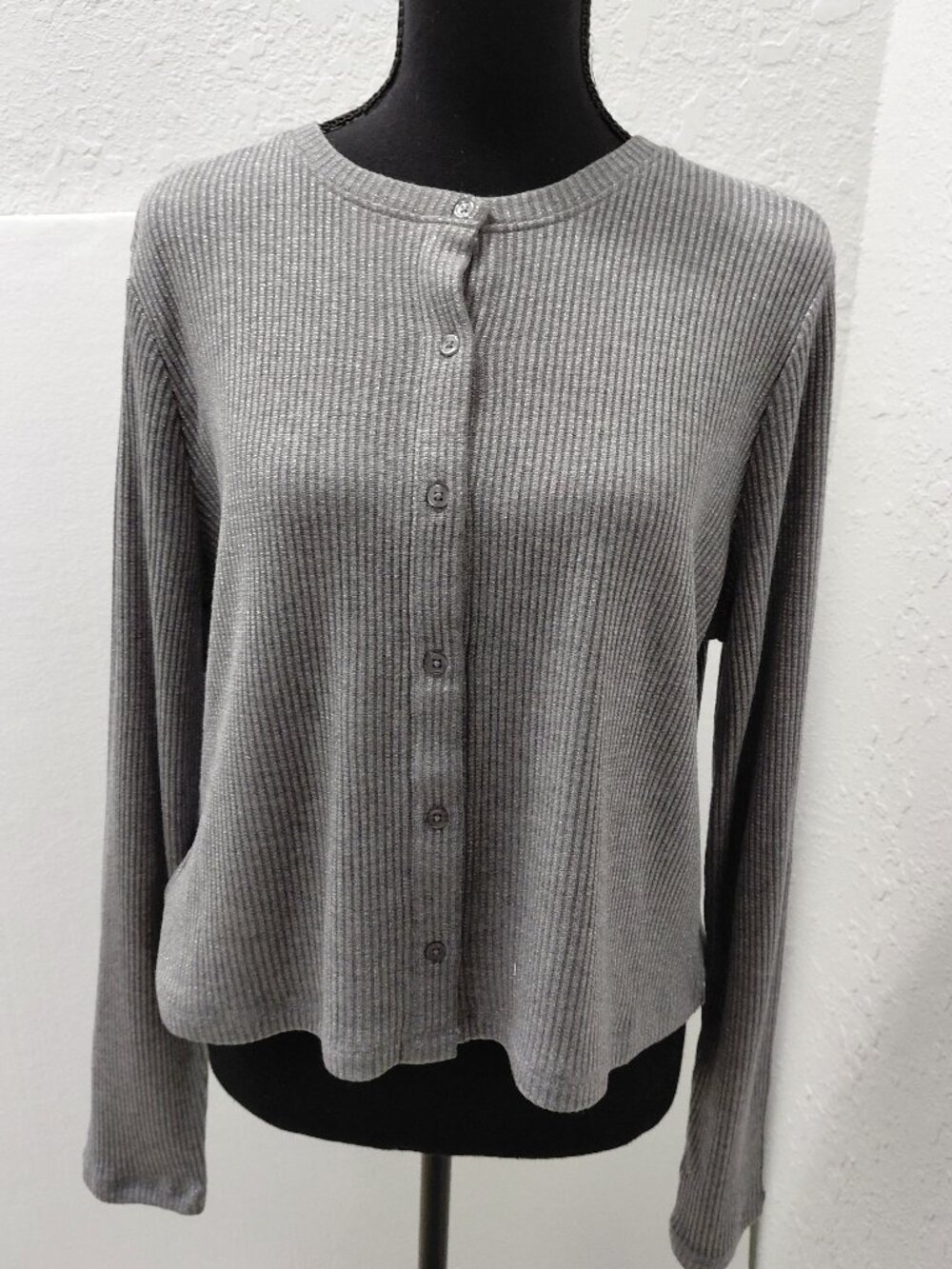 LNA Clothing Women's button-up ribbed top